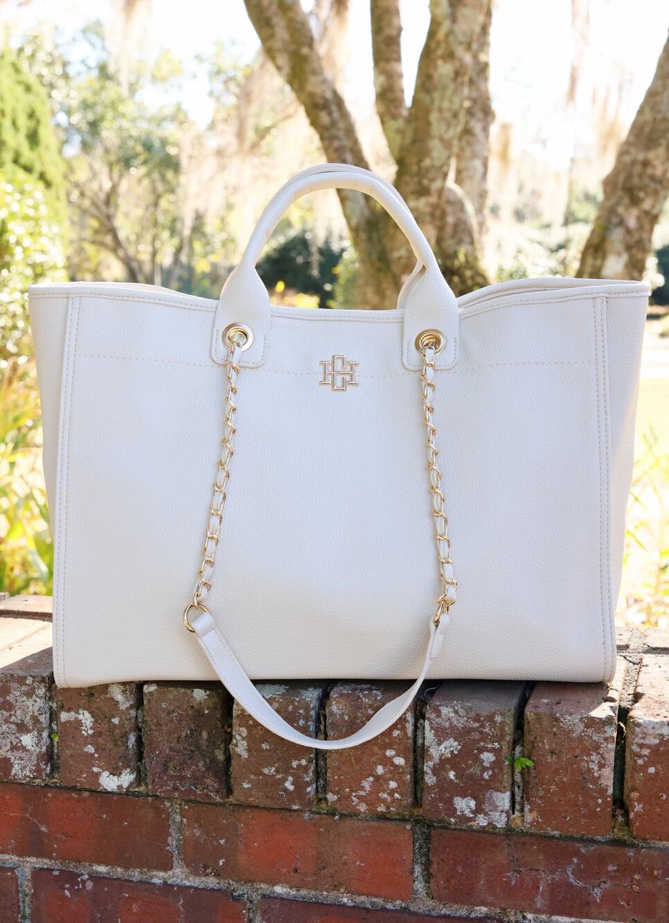 Caroline Hill Melissa Tote Cream